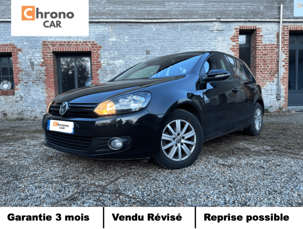 Volkswagen Golf VI 1.6TDI 105ch / 1ERE MAIN/ SUIVI COMPLET/ DISTRIBUTION OK / FAIBLE KMS 9&nbsp;990€