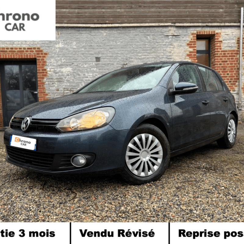 Volkswagen Golf VI 1.6TDI 105ch 5p / 1ERE MAIN / SUIVI COMPLET / FAIBLE KMS 9&nbsp;590€