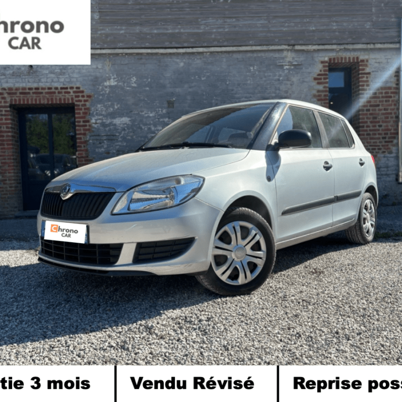 Skoda Fabia 1.2i 60ch 5p /1ERE MAIN/ SUIVI COMPLET EN CONCESSION 6&nbsp;490€
