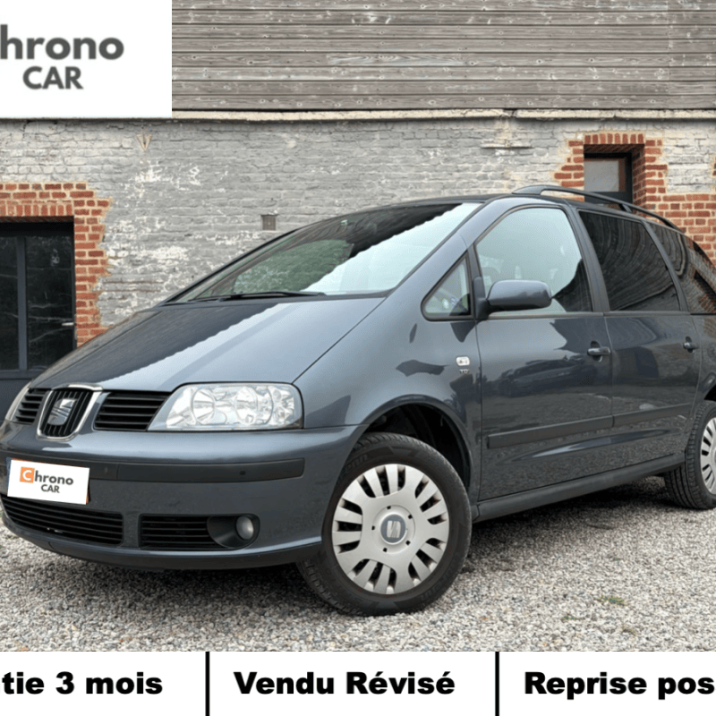 Seat Alhambra 1.9TDI 115CH/ 7 PLACES/ SUIVI COMPLET / REGULATEUR DE VITESSES 6&nbsp;590€